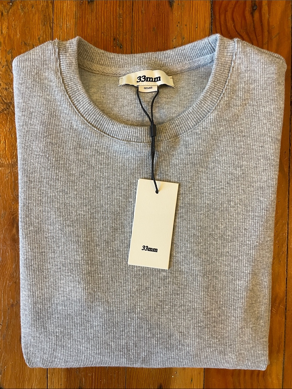 Men’s 33mm Ribbed Short Sleeve Crewneck Tee